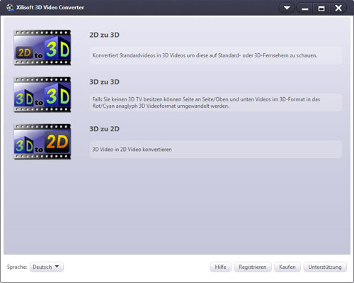 3d視頻轉(zhuǎn)換器(Xilisoft 3D Video Converter) v1.1.0 特別版圖1