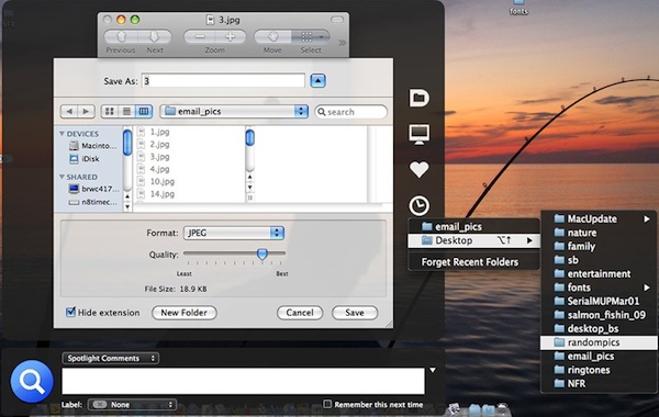 Default Folder X mac