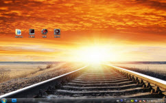 遠(yuǎn)方的曙光電腦主題 win7版 