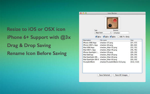 Icon Resize mac