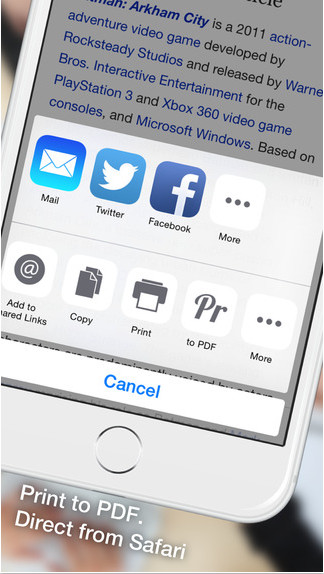 網(wǎng)頁(yè)轉(zhuǎn)換PDF iPhone版 V2.1.5 官方版圖4