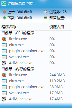 電腦性能監(jiān)控懸浮窗