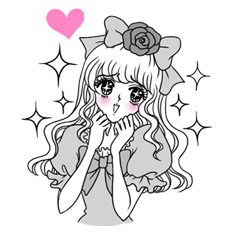 動(dòng)漫優(yōu)雅少女表情包80P 綠色版 