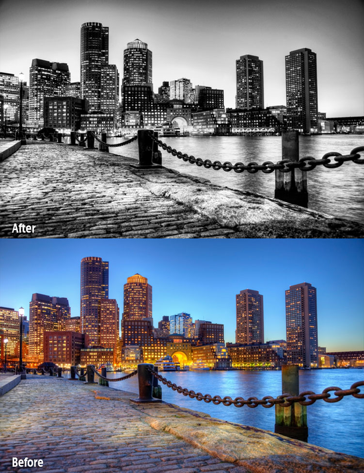 ps黑白照片濾鏡