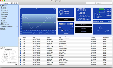 Dive Log Manager for Mac V3.4.18 官方版圖1