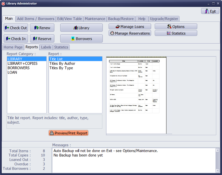 Handy Library Manager