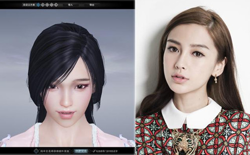 天涯明月刀angelababy捏臉