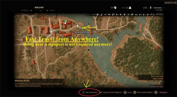 巫師3狂獵快速旅行MOD