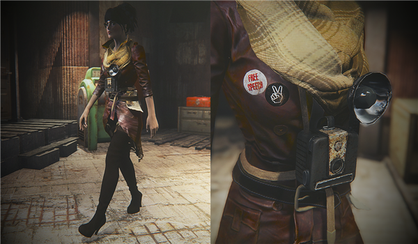 輻射4真正的記者服裝MOD