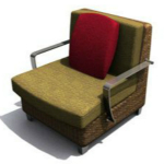 現(xiàn)代舒適單人沙發(fā)3d模型下載 免費(fèi)版 