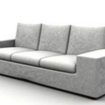 棕色現(xiàn)代多人沙發(fā)組合3d模型 免費(fèi)版 