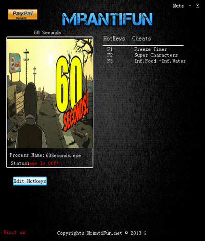 60秒游戲修改器