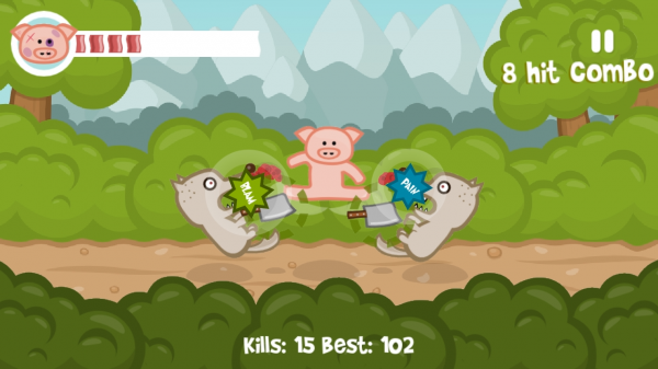 小豬空手戰(zhàn)白狼