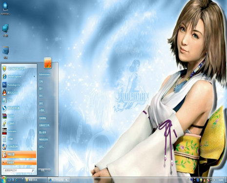 蒂娜win7桌面主題