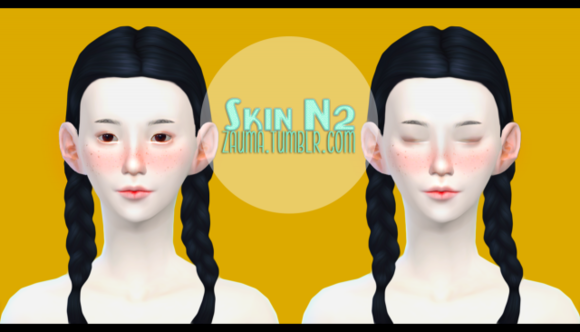 模擬人生4女性雀斑皮膚MOD