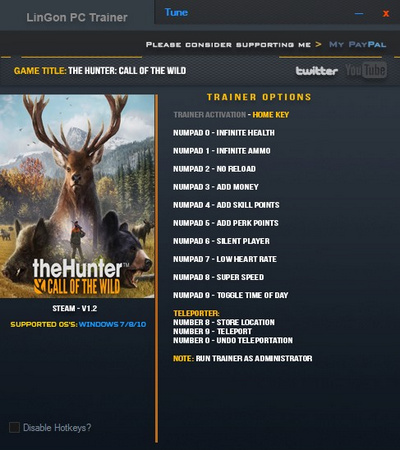 獵人野性的呼喚修改器