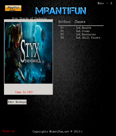 冥河黑暗碎片四項(xiàng)修改器
