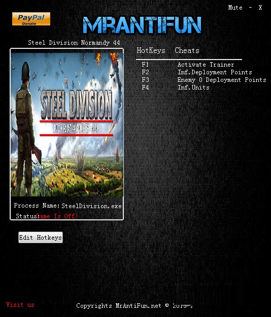 鋼鐵之師諾曼底44修改器