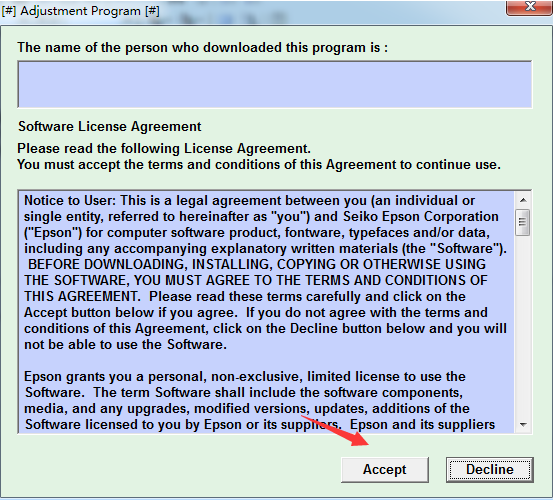 愛普生1500w打印機(jī)清零軟件