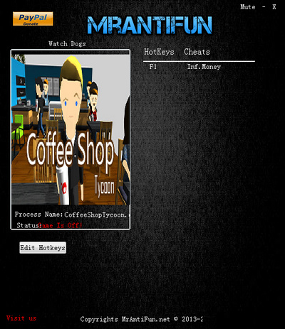 咖啡店大亨修改器