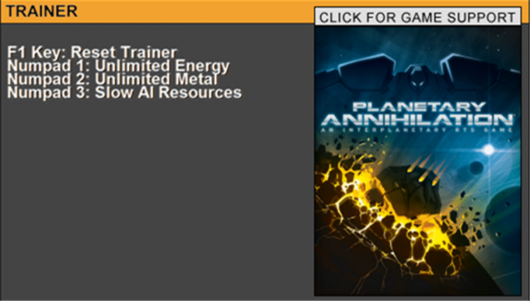 行星的毀滅泰坦三項修改器 免費(fèi)版