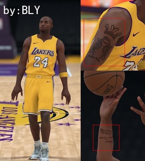 NBA2K18巔峰科比紋身補丁
