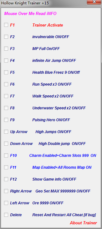 空洞騎士十五項(xiàng)修改器下載 