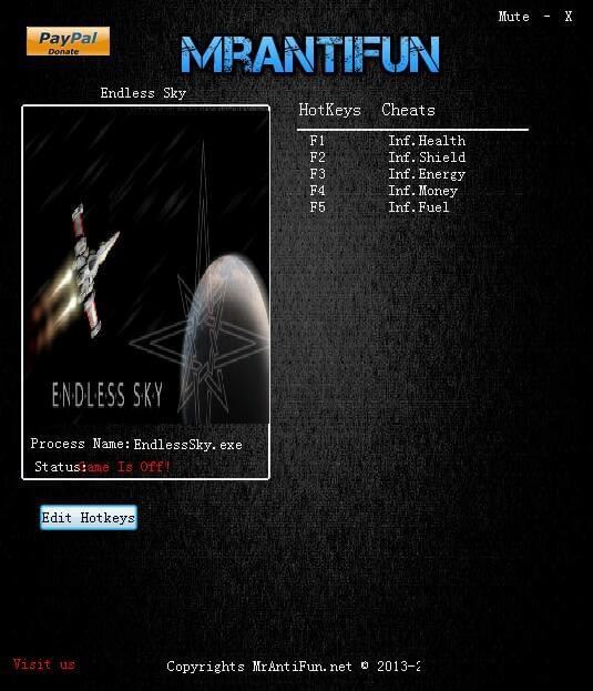 無(wú)盡天空五項(xiàng)修改器 免費(fèi)版圖1