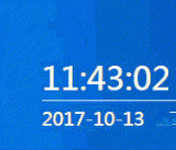 深藍(lán)簡(jiǎn)約日歷
