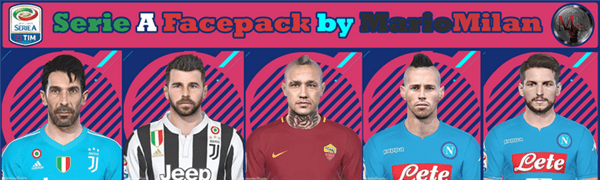 實況足球2018意甲球員臉型補丁