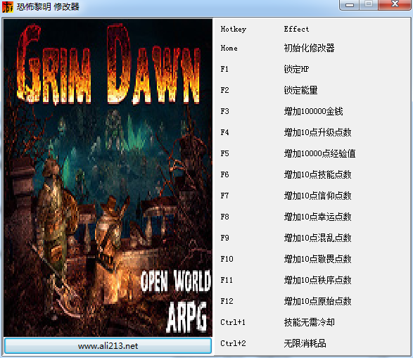 恐怖黎明十四項修改器