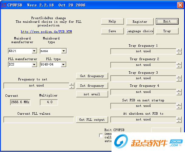 CPUFSB(FSB調(diào)節(jié)工具) V2.2.18 免費(fèi)版圖1