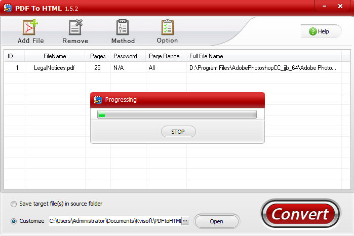 Kvisoft PDF To HTML(PDF轉HTML工具) V1.5.2 官方免費版圖2