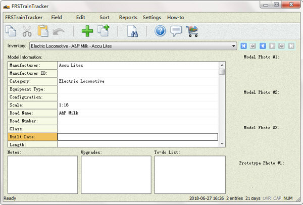 FRSTrainTracker(模型管理軟件) V1.0.3 官方版圖2