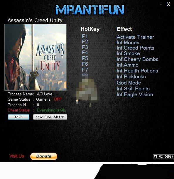 刺客信條大革命修改器風靈月影版