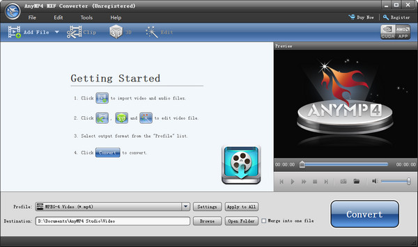 AnyMP4 MXF Converter下載