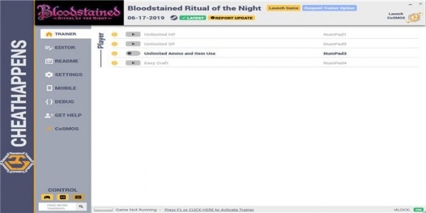 血污夜之儀式十四項修改器