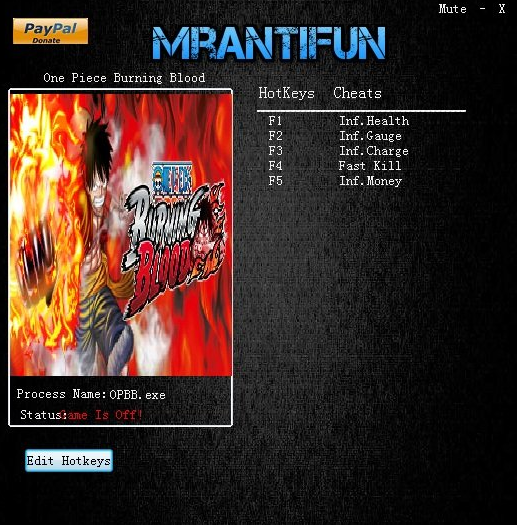 海賊王燃血五項(xiàng)修改器