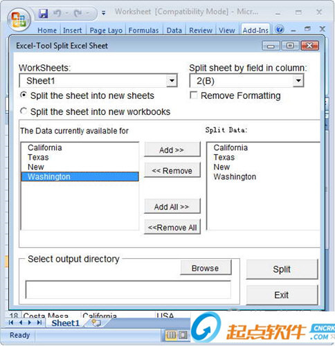 Excel-Tool Split Excel Sheet下載