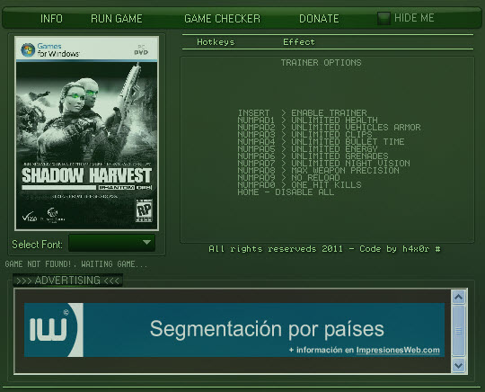 暗影捕獲:幽靈行動(dòng) 修改器+10 綠色免費(fèi)版圖1