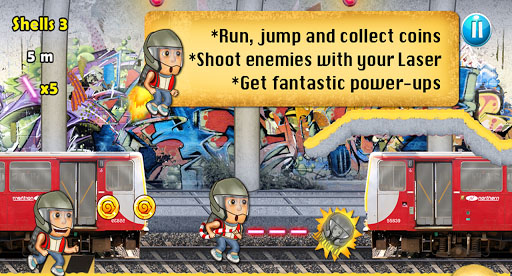 地鐵火箭飛人 1.2 安卓版圖1